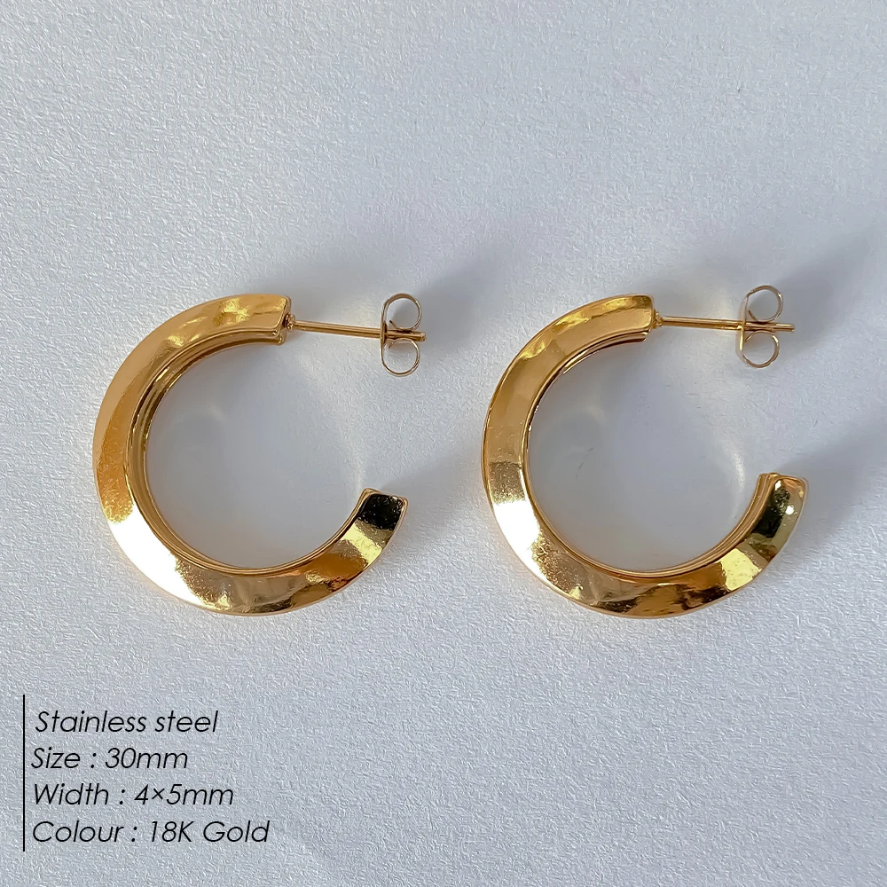 Arc Hoop Earrings