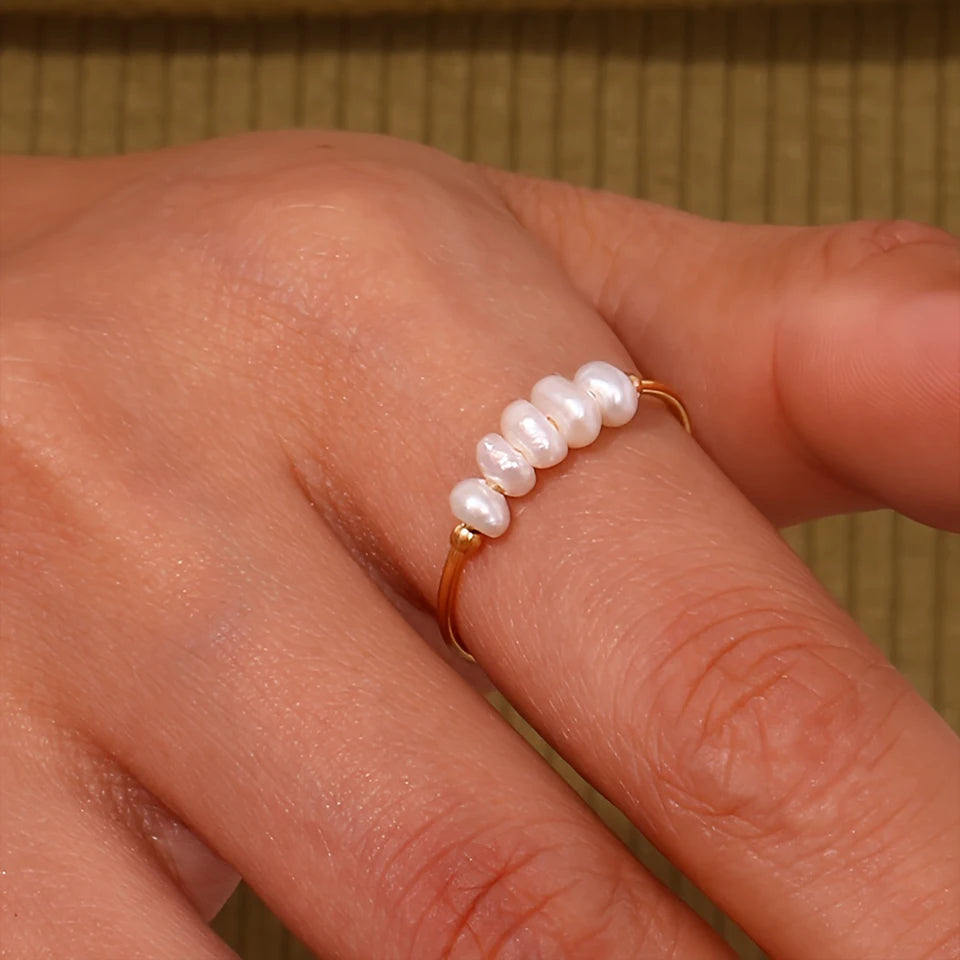 "Five Pearls" Ring