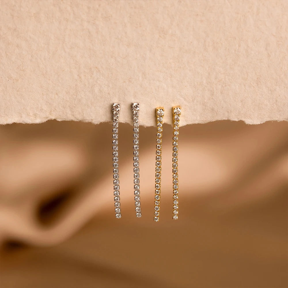 Sparkling Gemstone Earrings