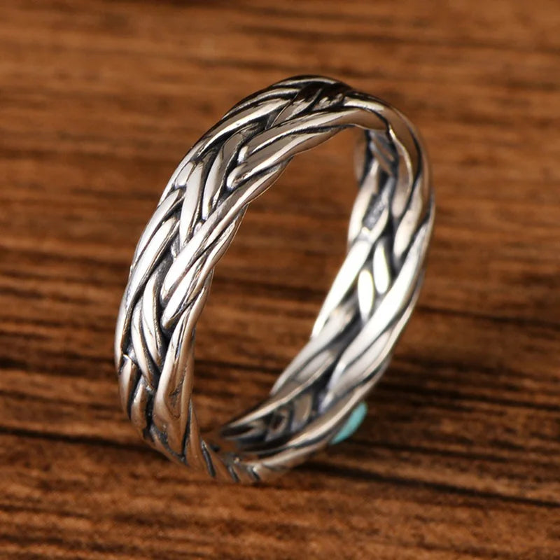 Braided Silver Ring