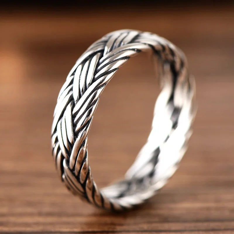 Braided Silver Ring