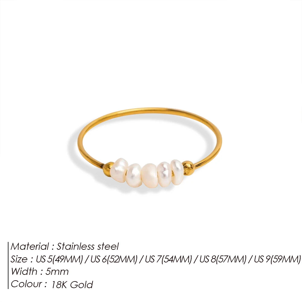 "Five Pearls" Ring