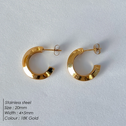 Arc Hoop Earrings