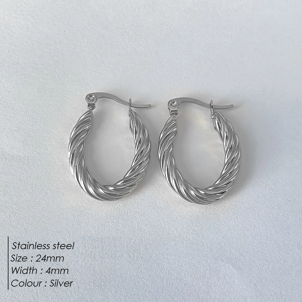 Twist Hoop Earrings