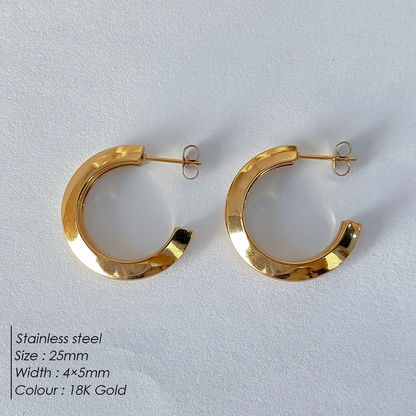 Arc Hoop Earrings
