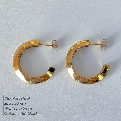 Arc Hoop Earrings