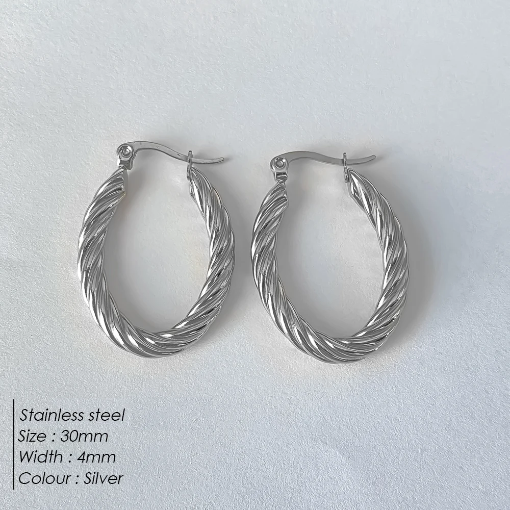 Twist Hoop Earrings