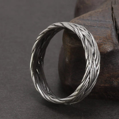 Braided Silver Ring