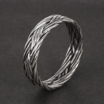 Braided Silver Ring