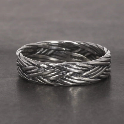 Braided Silver Ring