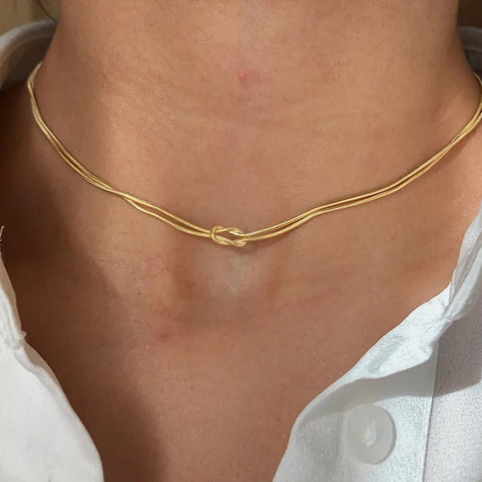 Knotted Rope Necklace