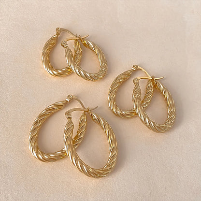Twist Hoop Earrings
