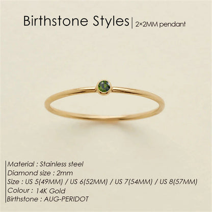 Signature Single Gemstone Ring
