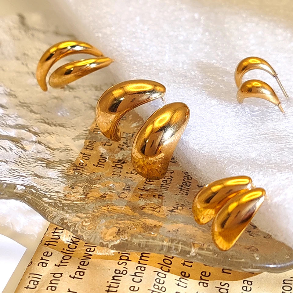 "Raindrop" Glossy Earrings