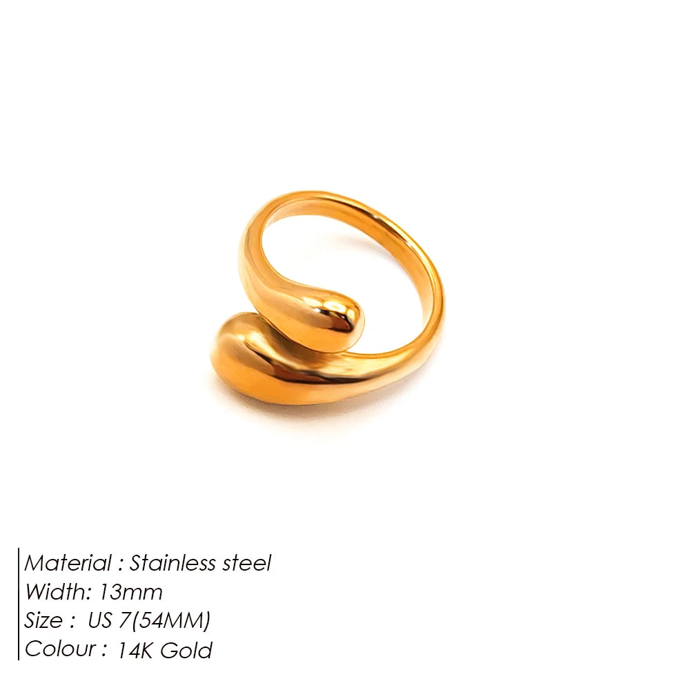 "Raindrop" Glossy Ring