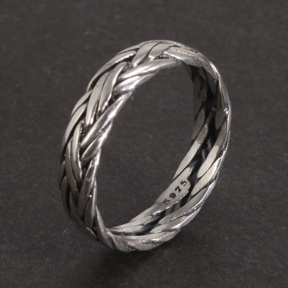Braided Silver Ring