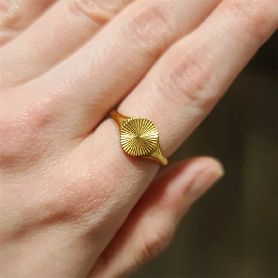 Moonlit Wave Ring