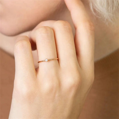Signature Single Gemstone Ring