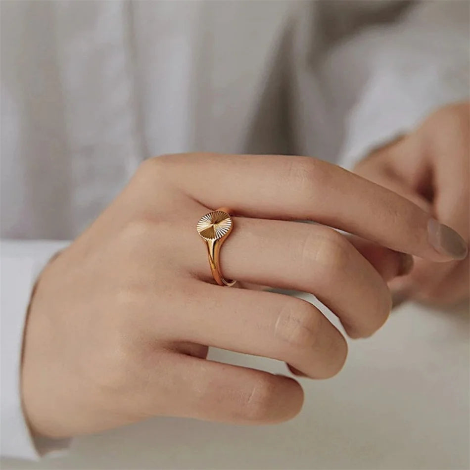 Moonlit Wave Ring