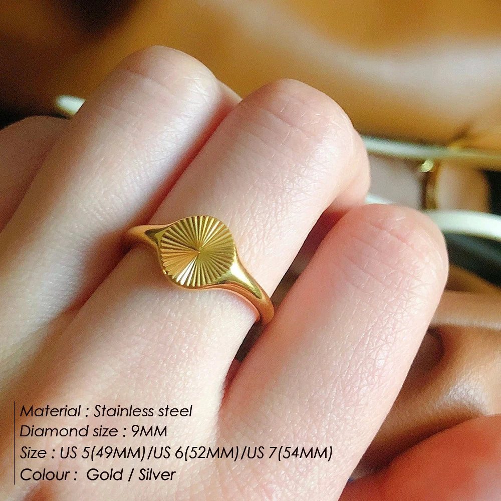 Moonlit Wave Ring