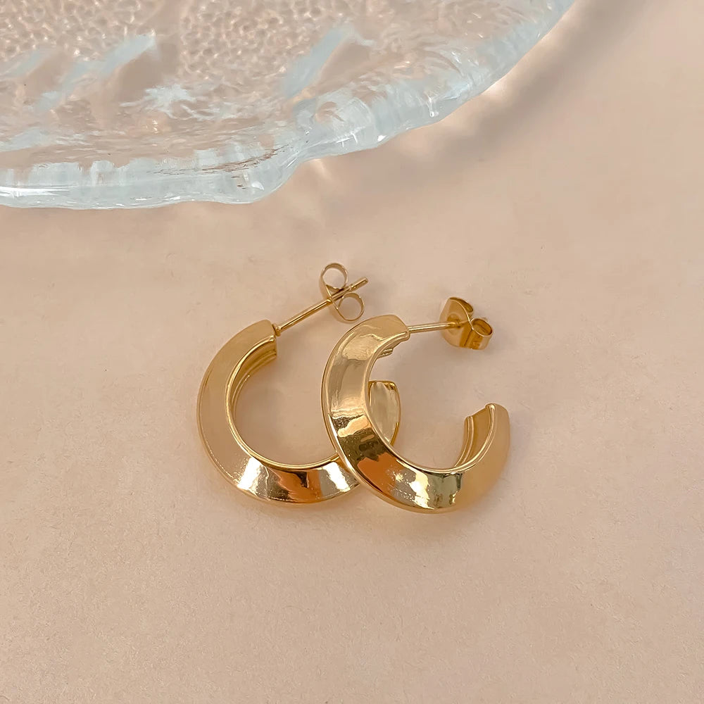 Arc Hoop Earrings