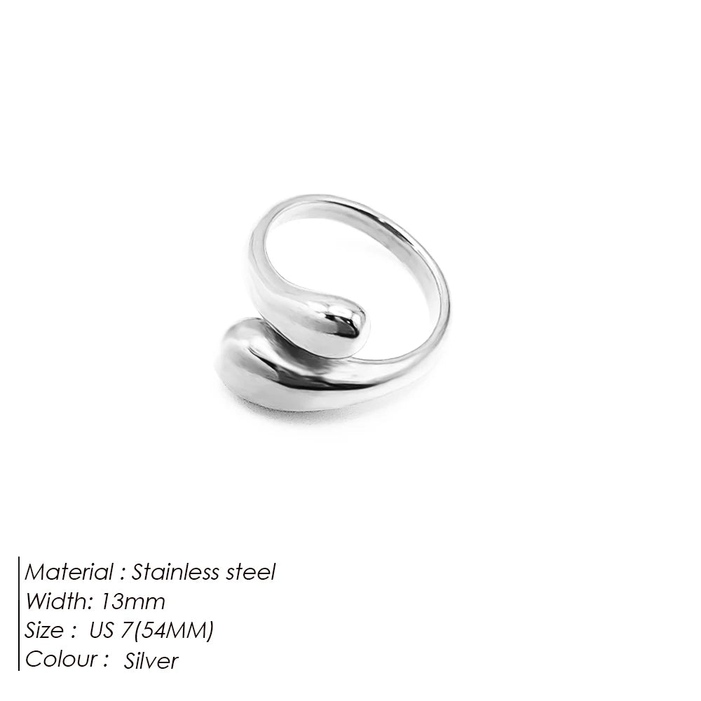 "Raindrop" Glossy Ring