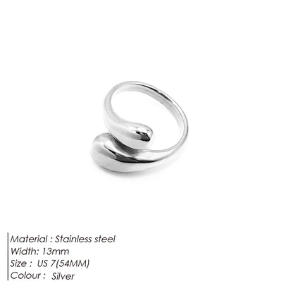 "Raindrop" Glossy Ring