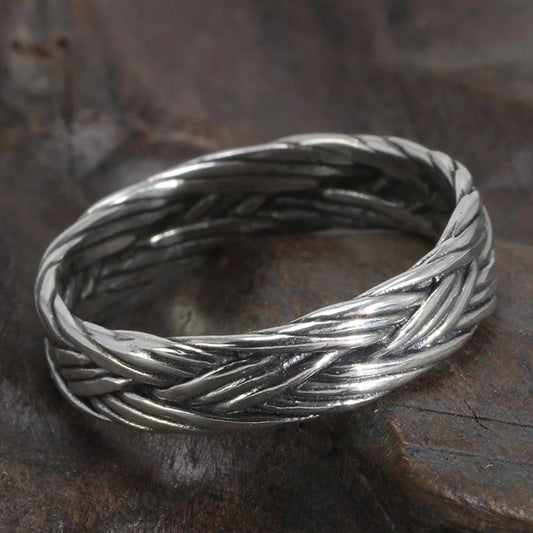 Braided Silver Ring