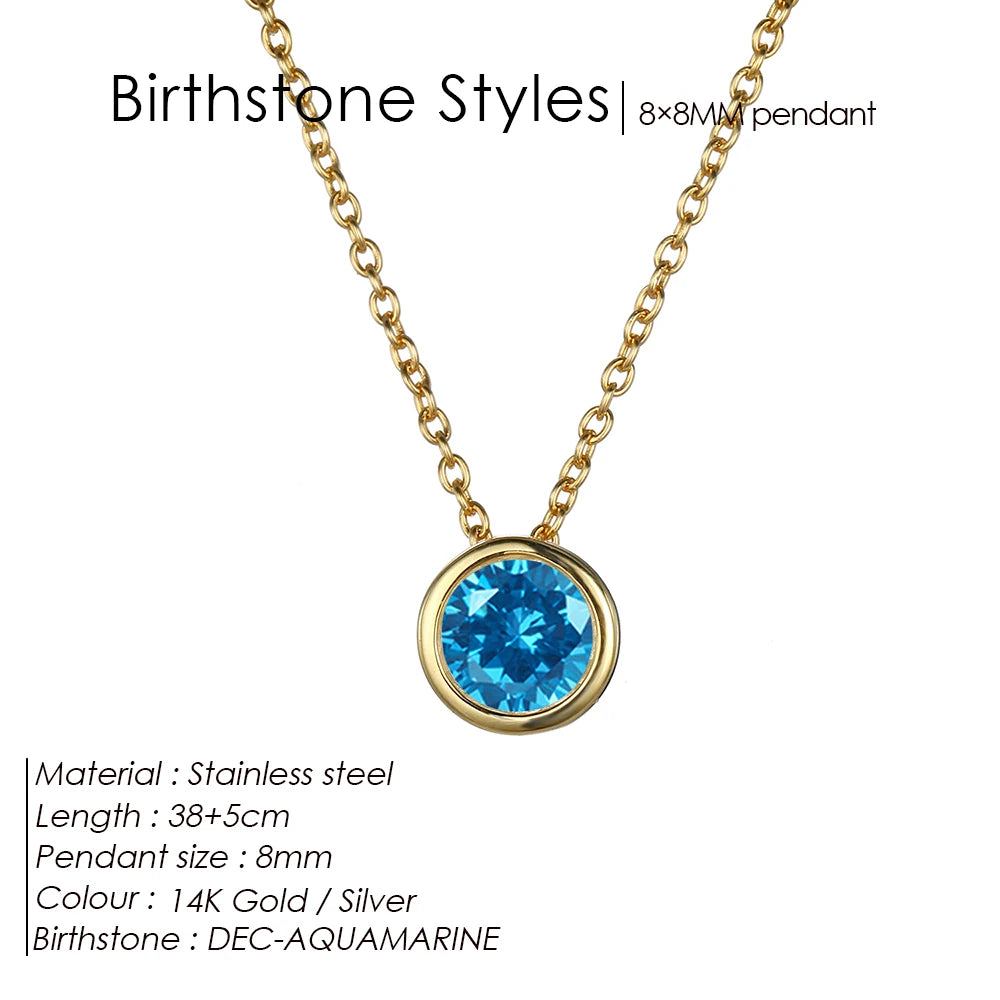 Signature Gemstone Necklace (Round)