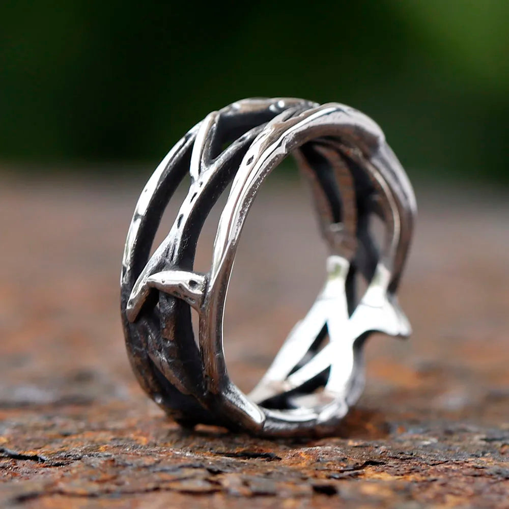 Minimalist Thorns Ring