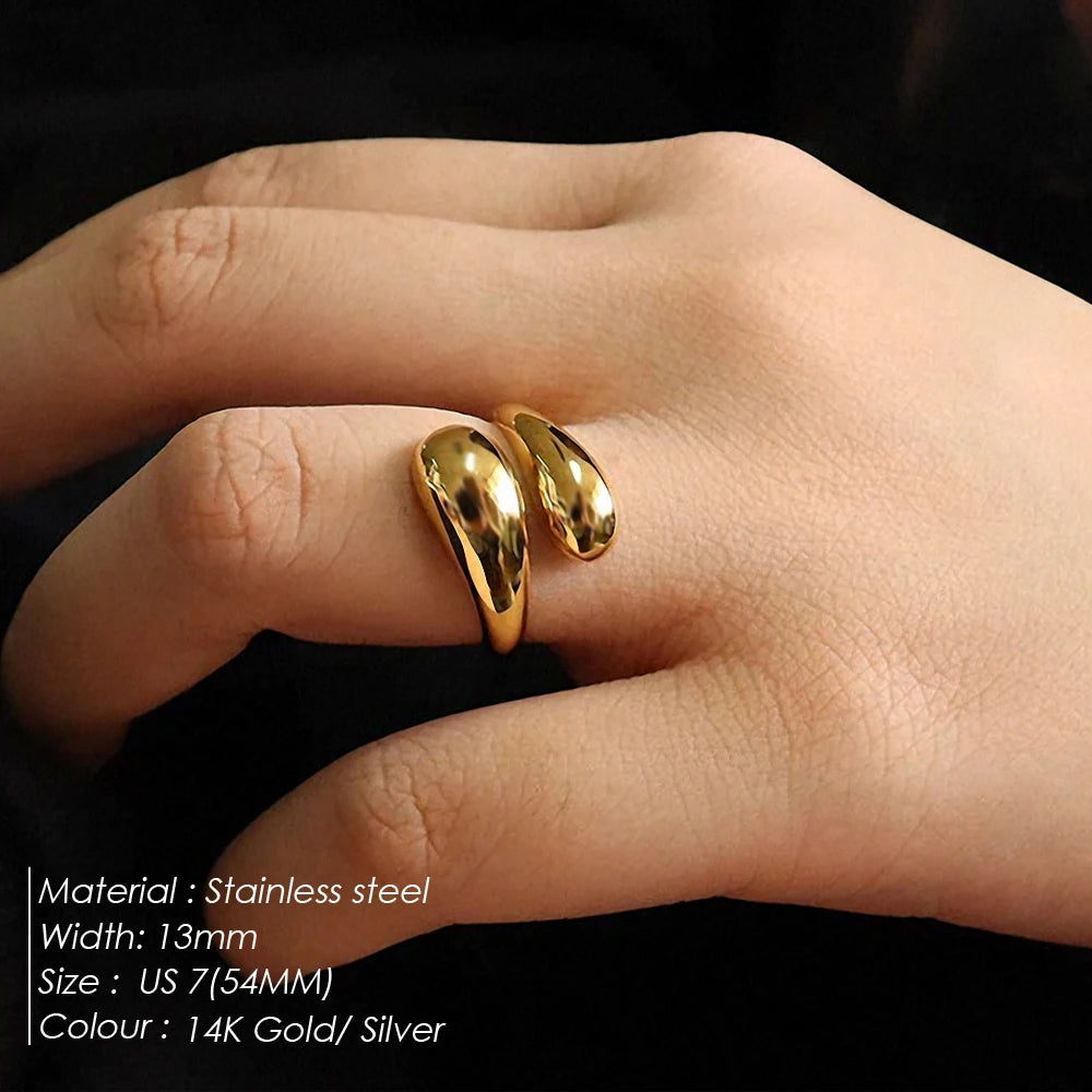 "Raindrop" Glossy Ring