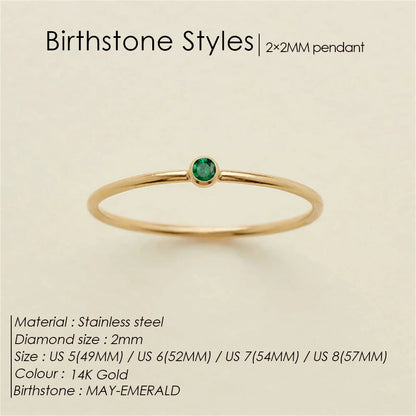 Signature Single Gemstone Ring
