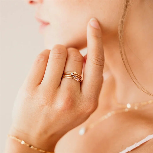 Signature Single Gemstone Ring