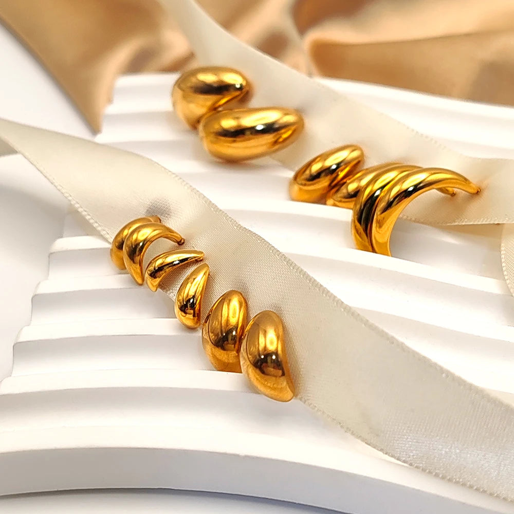 "Raindrop" Glossy Earrings