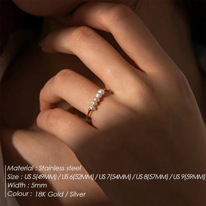 "Five Pearls" Ring