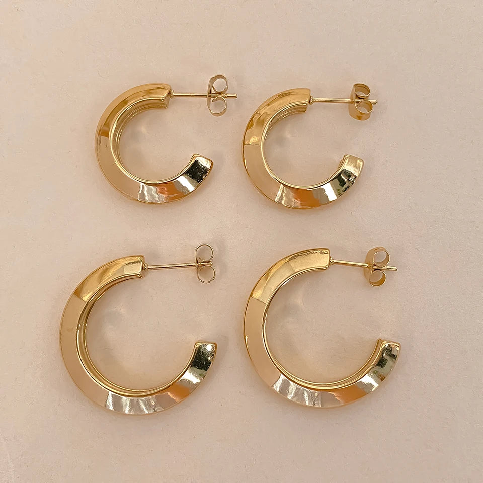Arc Hoop Earrings