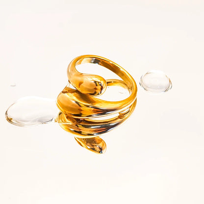 "Raindrop" Glossy Ring