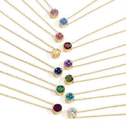 Signature Gemstone Necklace (Round)