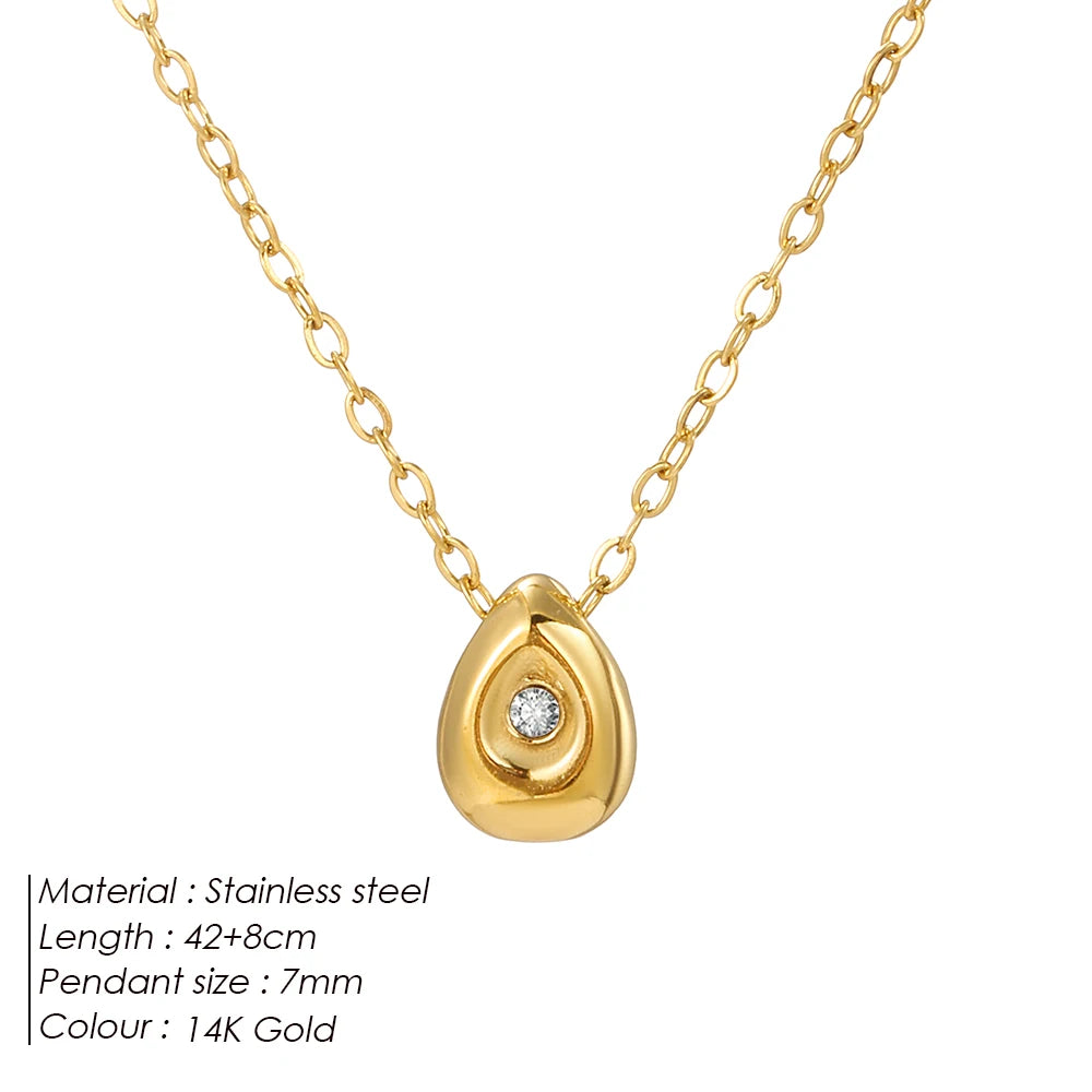 Water Drop Pendant Necklace