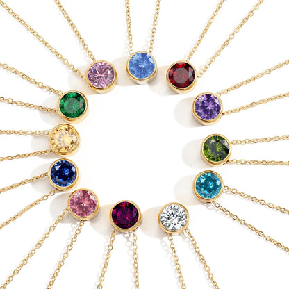 Signature Gemstone Necklace (Round)