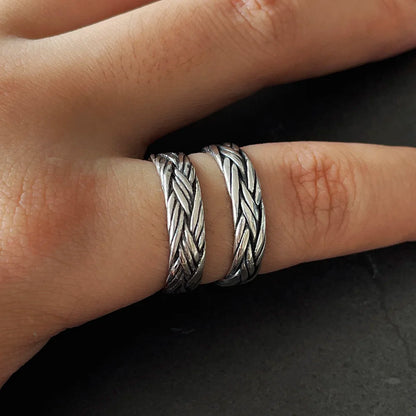 Braided Silver Ring