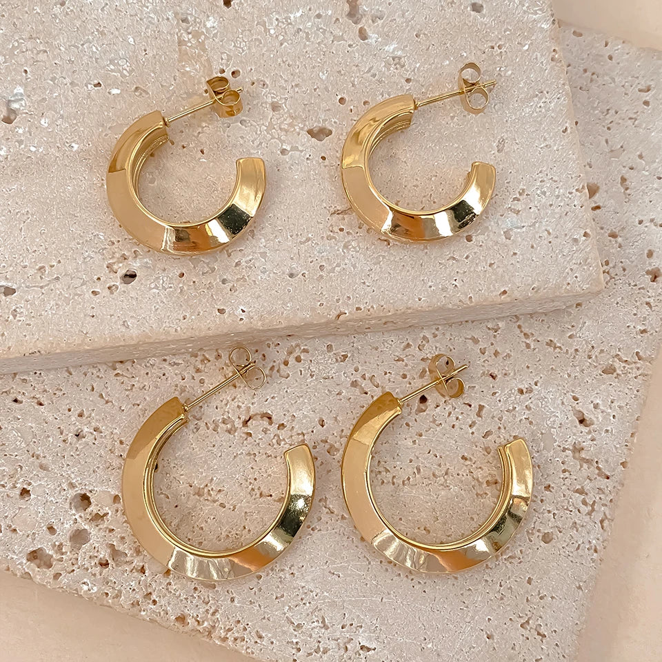 Arc Hoop Earrings