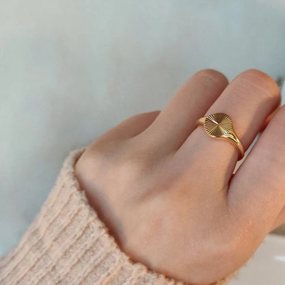 Moonlit Wave Ring