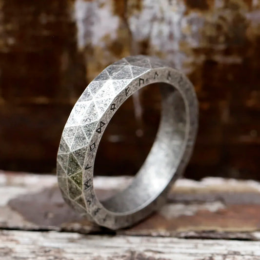 Norse Rune Steel Ring
