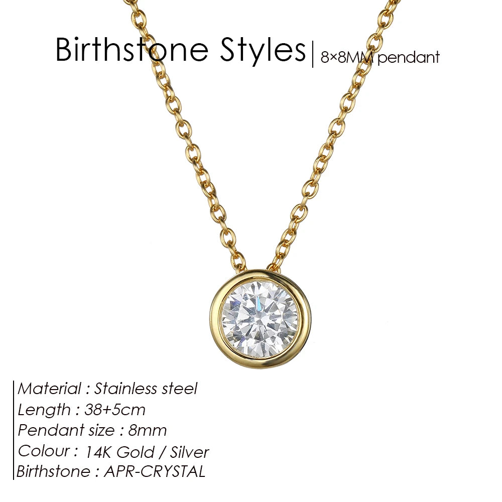 Signature Gemstone Necklace (Round)