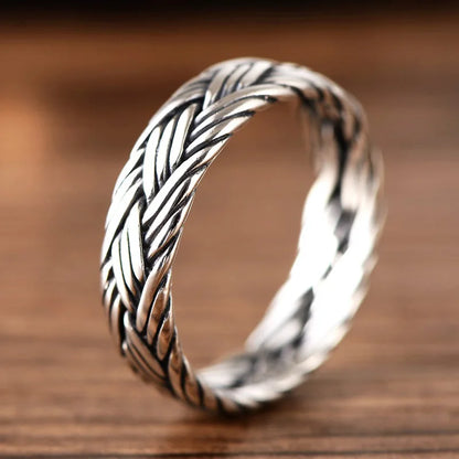 Braided Silver Ring