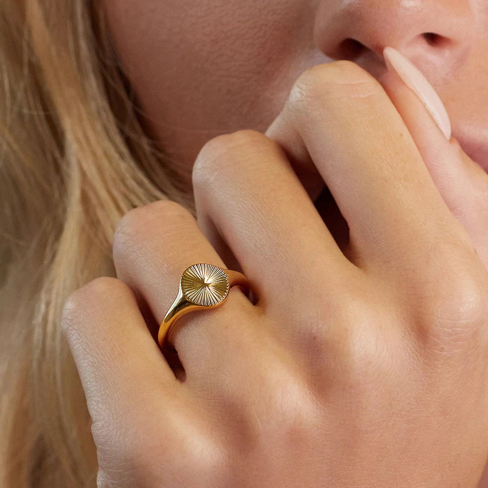 Moonlit Wave Ring