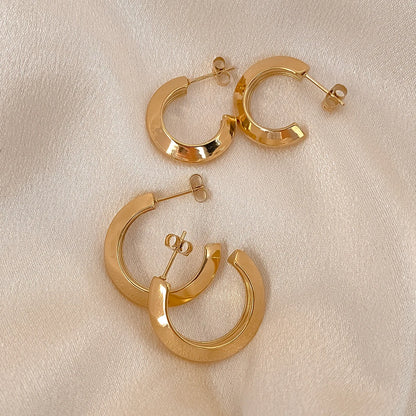 Arc Hoop Earrings