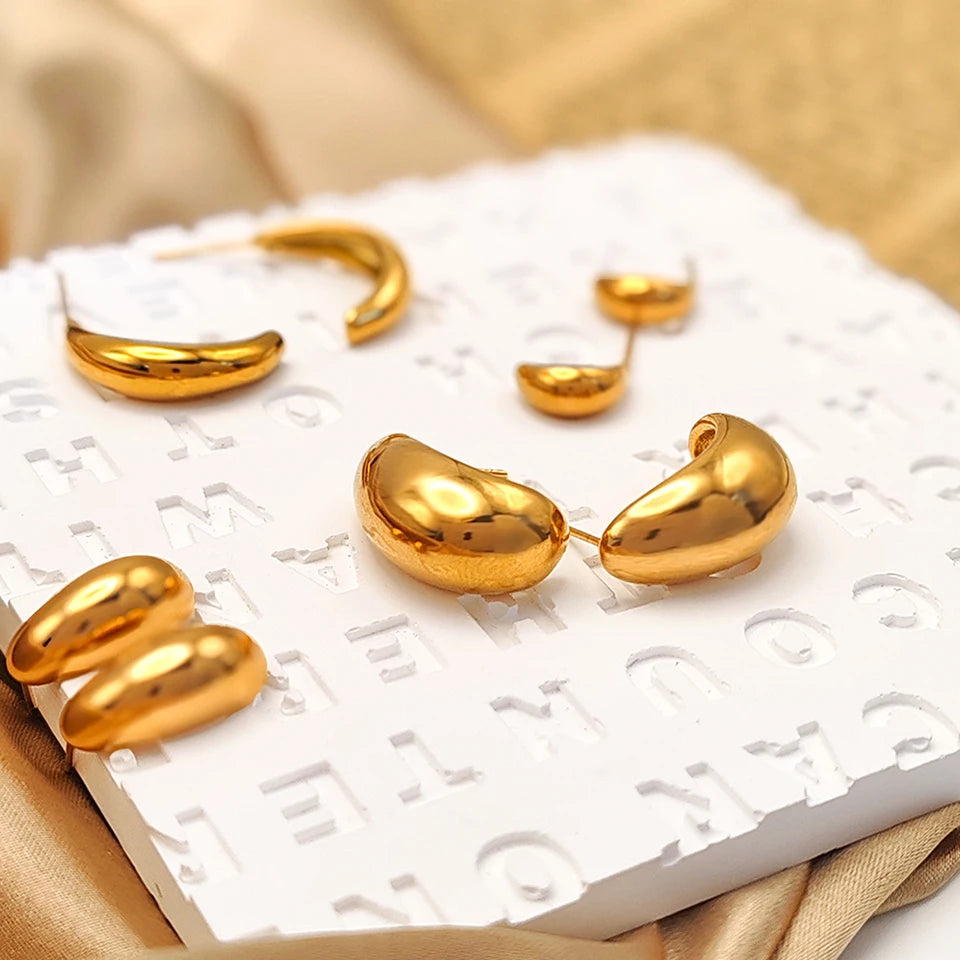 "Raindrop" Glossy Earrings