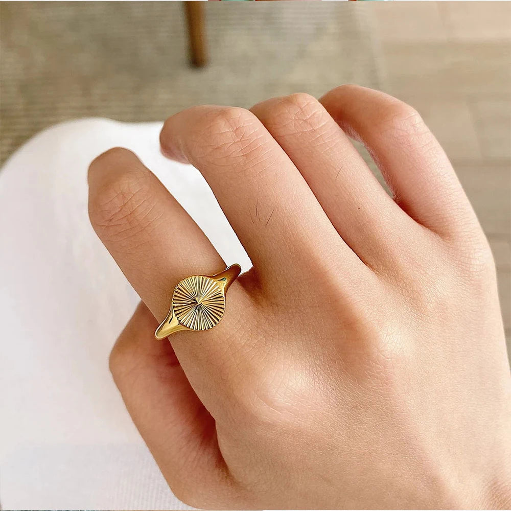 Moonlit Wave Ring
